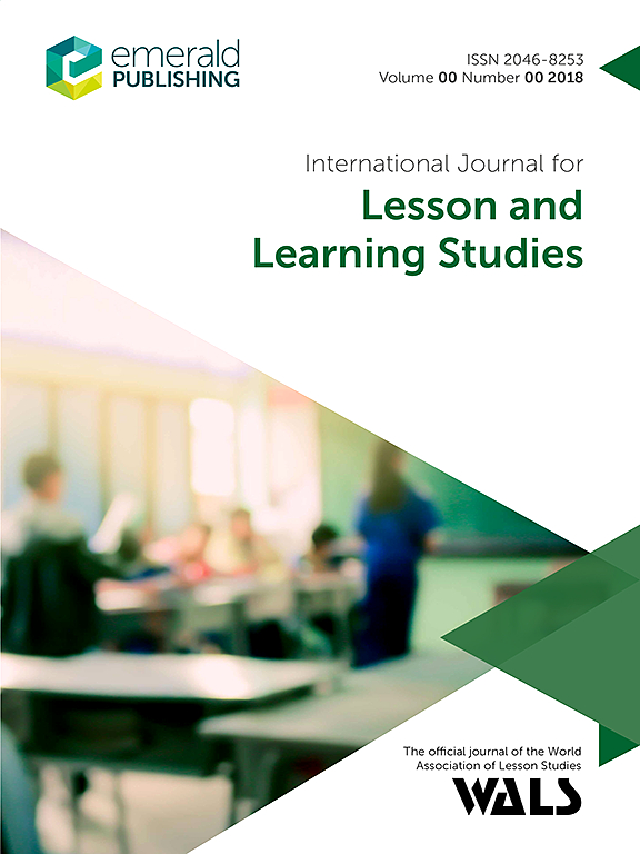 Go to journal home page - International Journal for Lesson and Learning Studies